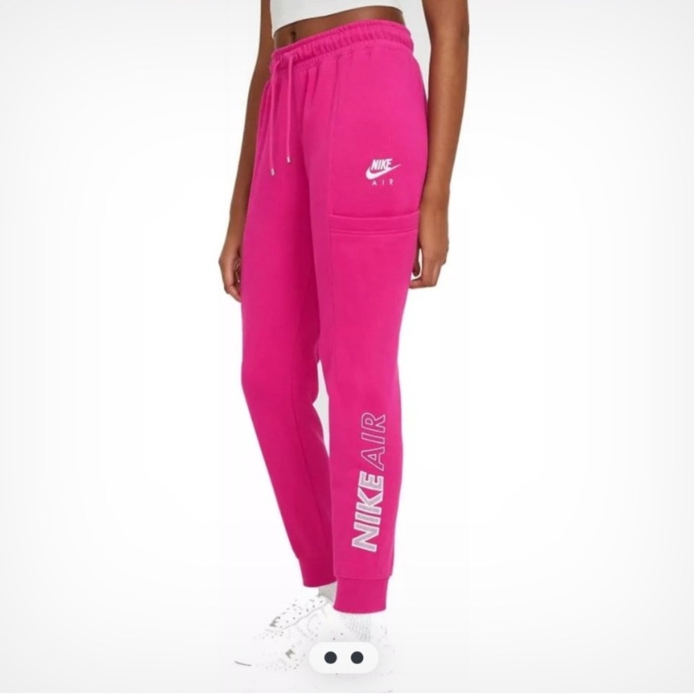 Nike Vibrant Pink Joggers with Air Logo